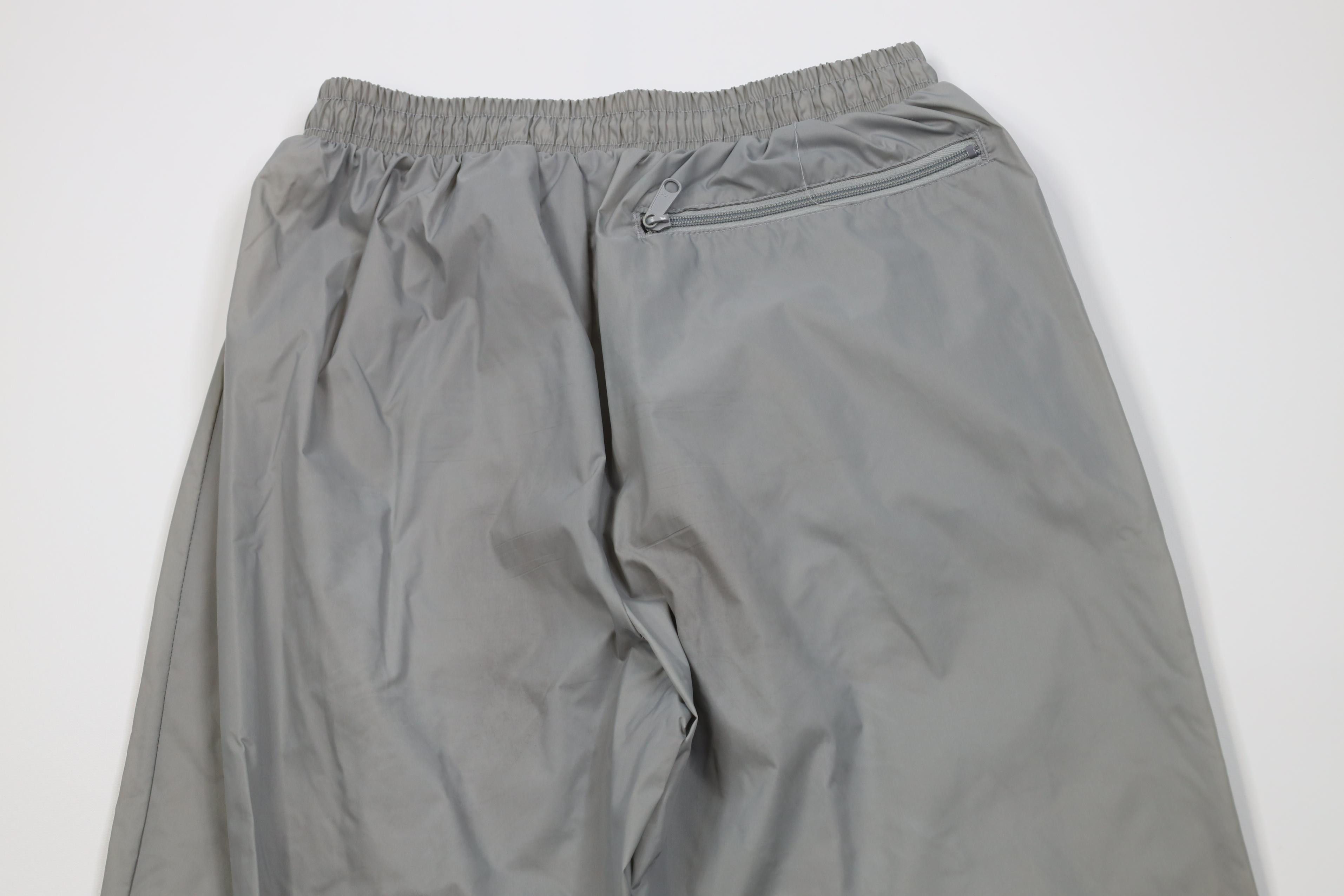 Vintage Vintage 90s Streetwear Wide Leg Windbreaker Rain Pants Gray Size US 34 / EU 50 - 10 Thumbnail