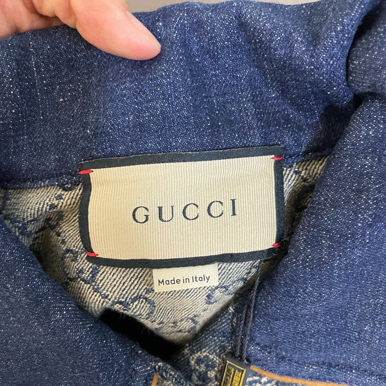 Gucci Gucci Blue full-print denim jacket 2501-Nextarrow Size US XXS / EU 40 - 3 Thumbnail