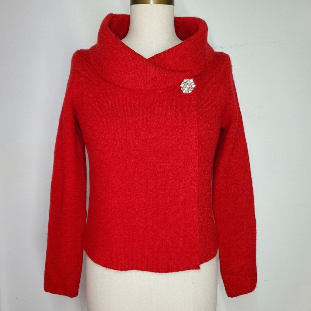 Other Adrienne Vittadini Size S Sweater Shrug Jacket Thick Knit Size S / US 4 / IT 40 - 1 Thumbnail