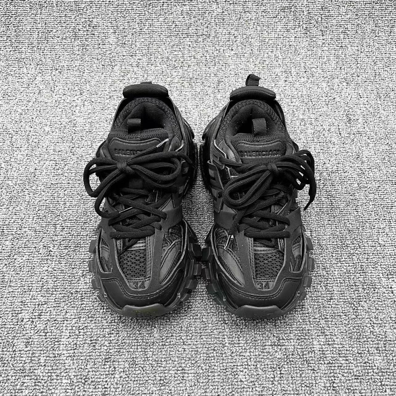 Balenciaga Balenciaga Track Black Trainer 34 (Fits 34-35) Size US 4 / IT 34 - 2 Thumbnail