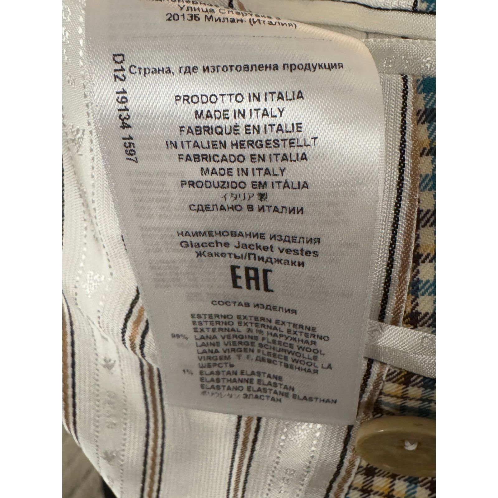 Etro Etro NWT Women's Multi Color Tweed Blazer Size L / US 10 / IT 46 - 5 Thumbnail