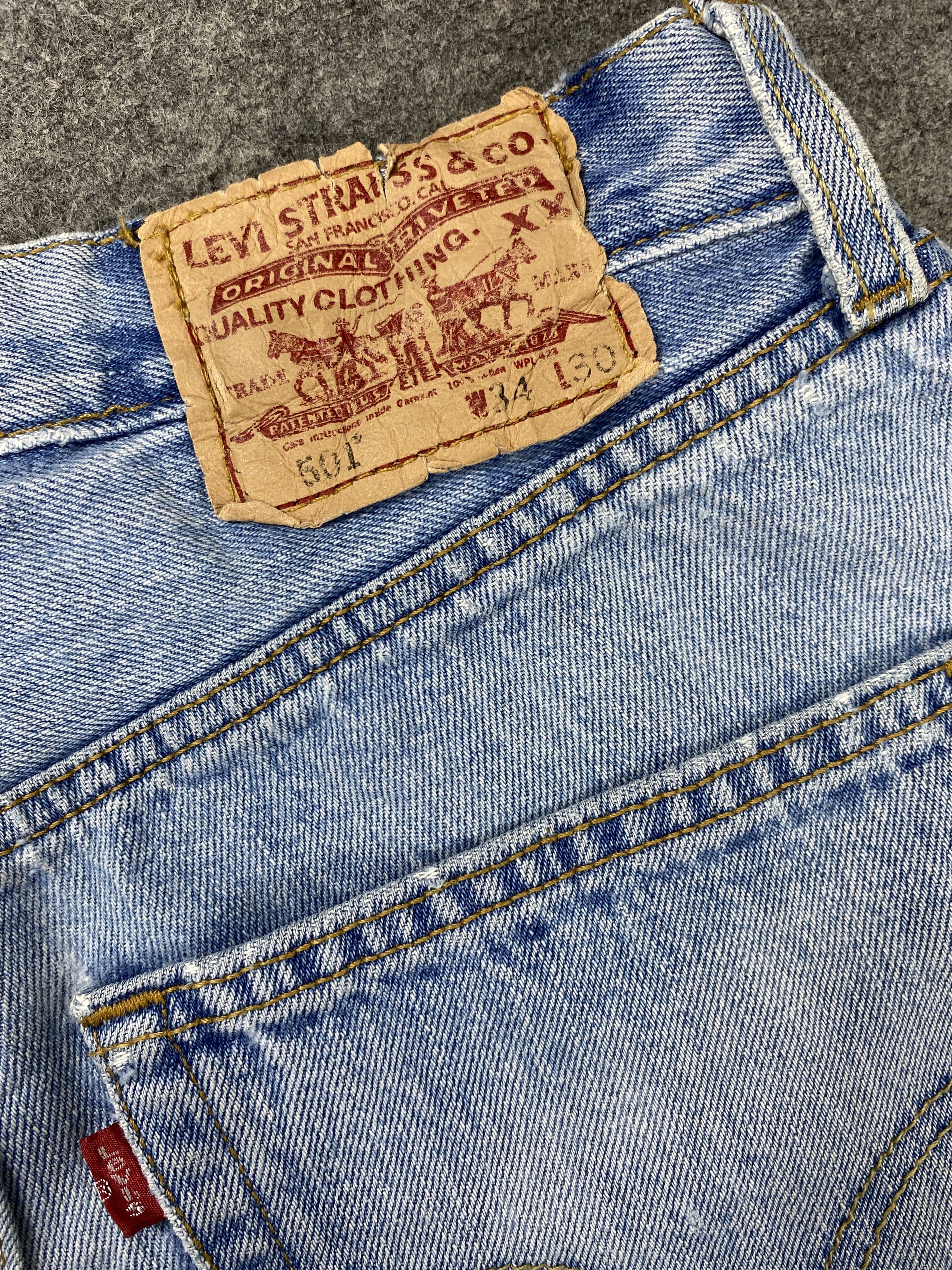 Japanese Brand Light Blue Wash Vintage Levi's 501 Jeans 29x25 Denim -JN2242 Size US 29 - 9 Thumbnail