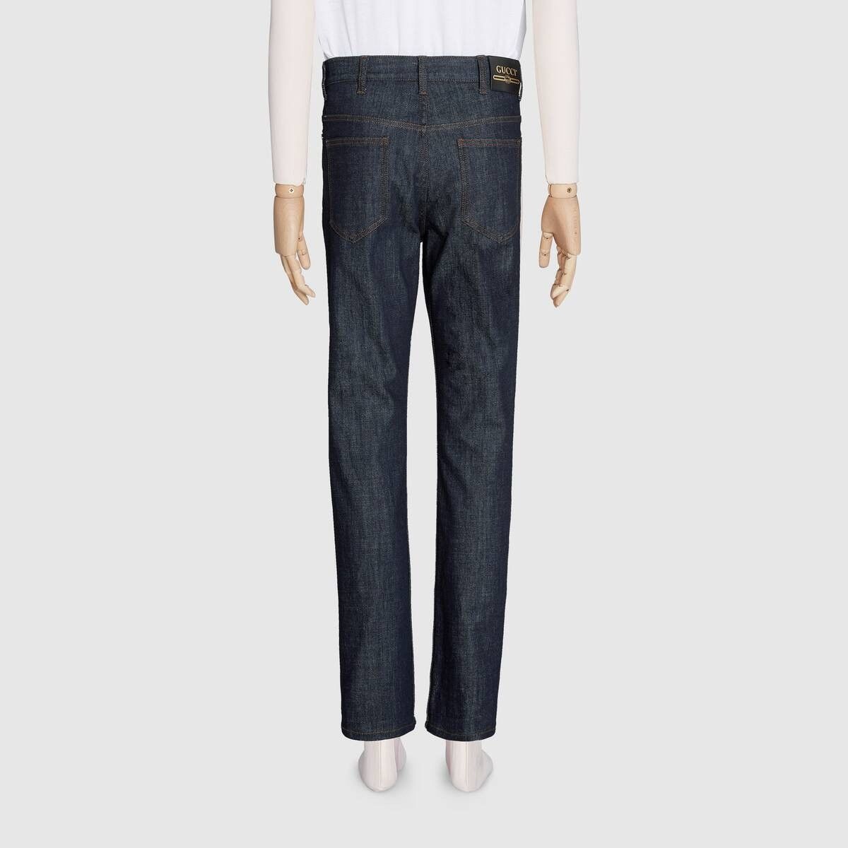 Gucci o1mt1gz0725 Regular Fit Washed Jeans in Dark Blue Size US 28 / EU 44 - 4 Thumbnail