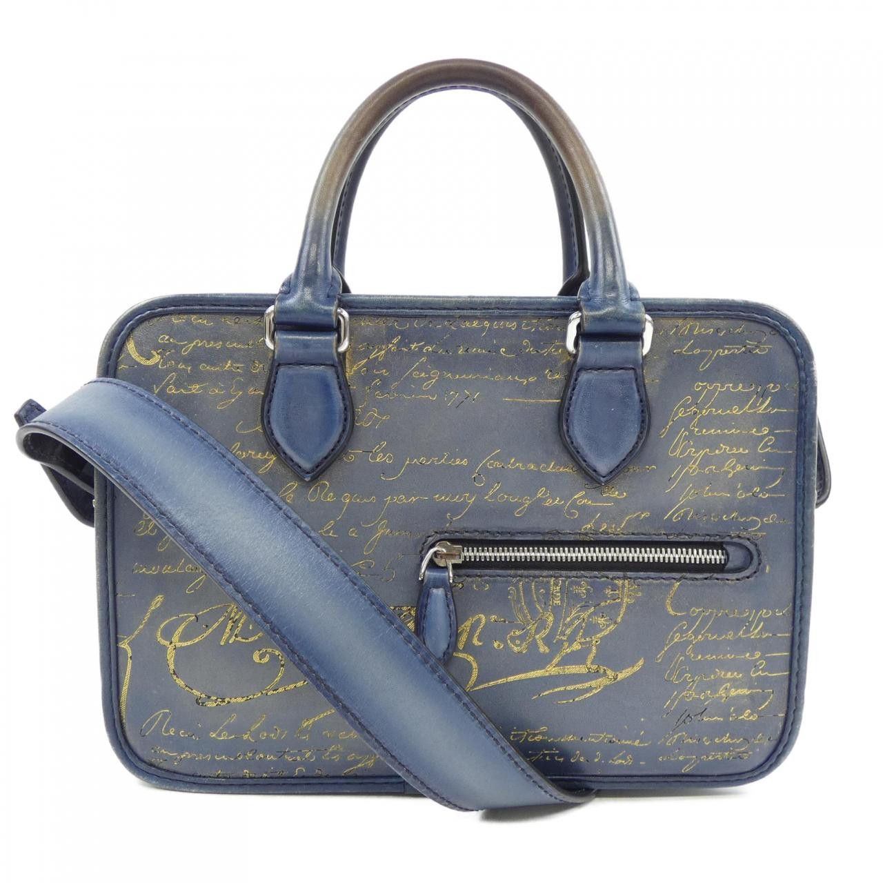 Berluti Berluti Berluti Un Jour Gulliver Scritto Leather Bag Leather Business Bag DUTY FREE for USA Size ONE SIZE - 1 Thumbnail