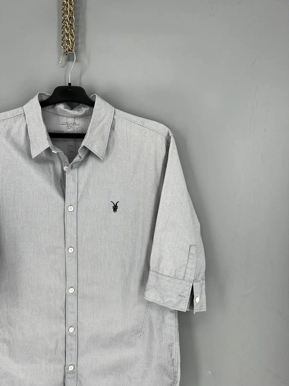 Allsaints Allsaints Shirts Button Up Streetwear Y2k Style Size L Size US L / EU 52-54 / 3 - 5 Thumbnail