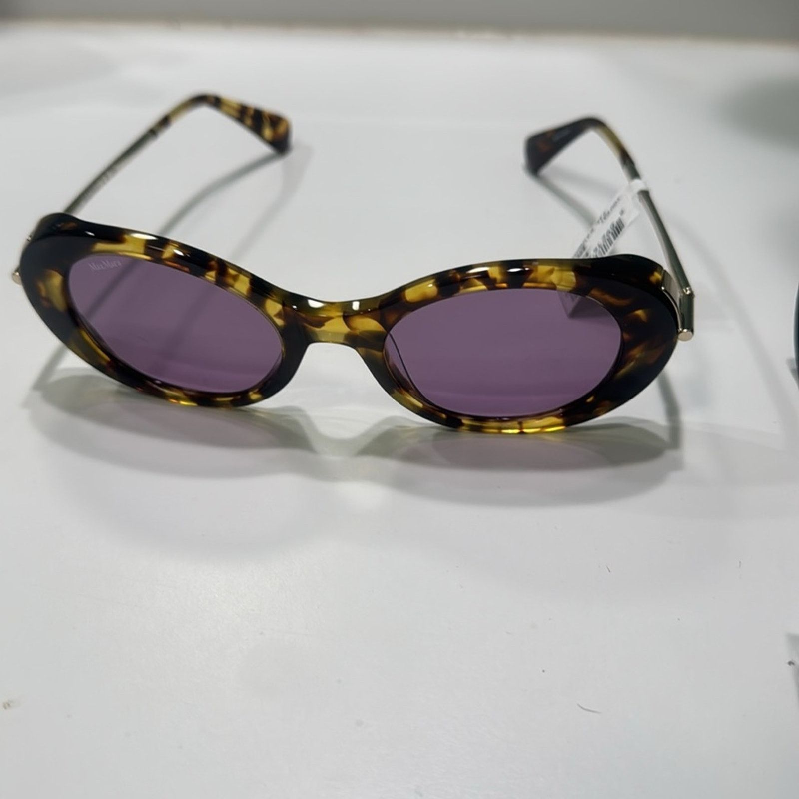 Max Mara Max Mara 51MM Oval Sunglasses Size ONE SIZE - 5 Thumbnail