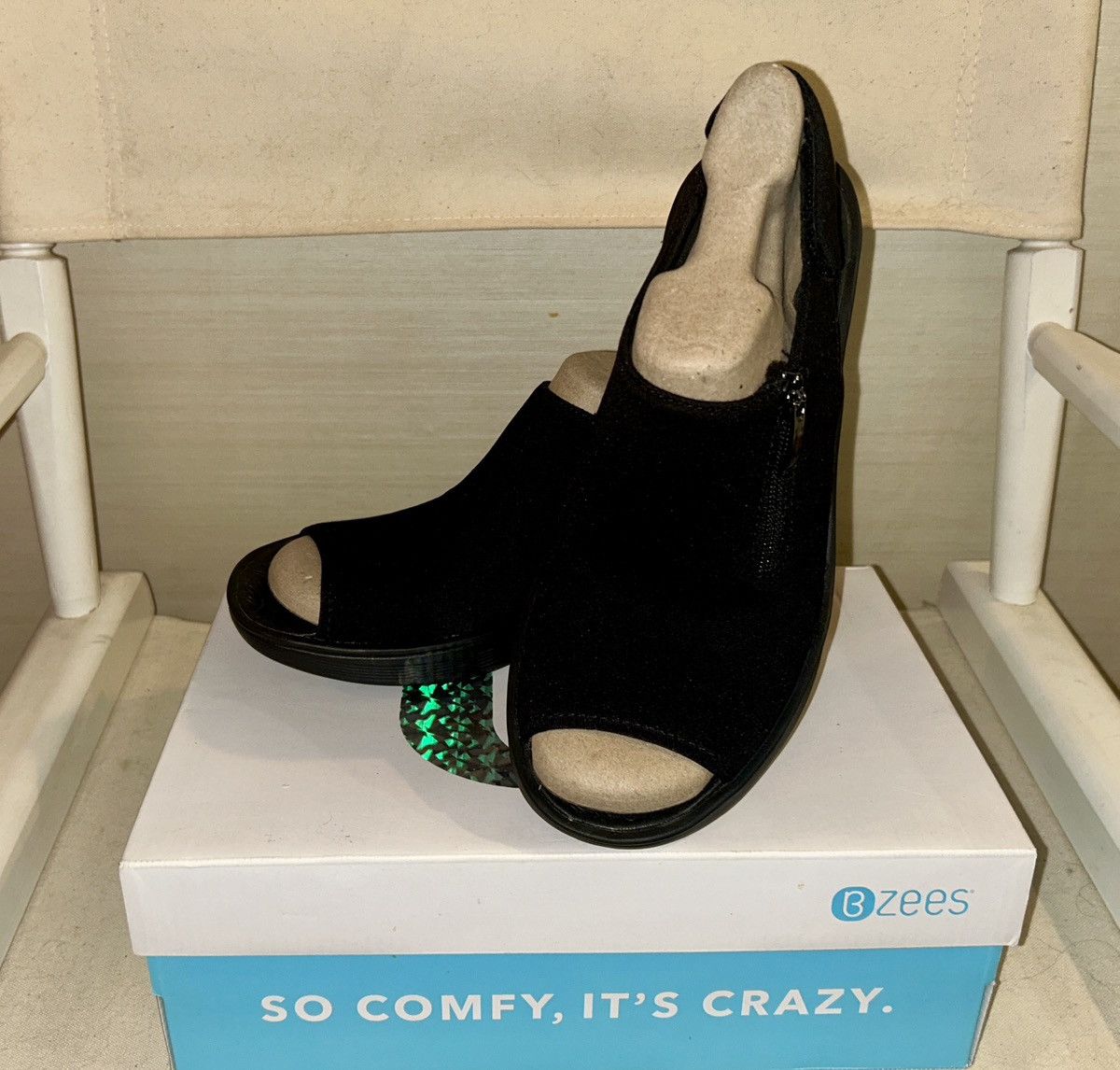 Other Bzees “Delicious” Slingback Comfort Wedge Sandals 9M Size US 9 / IT 39 - 1 Thumbnail
