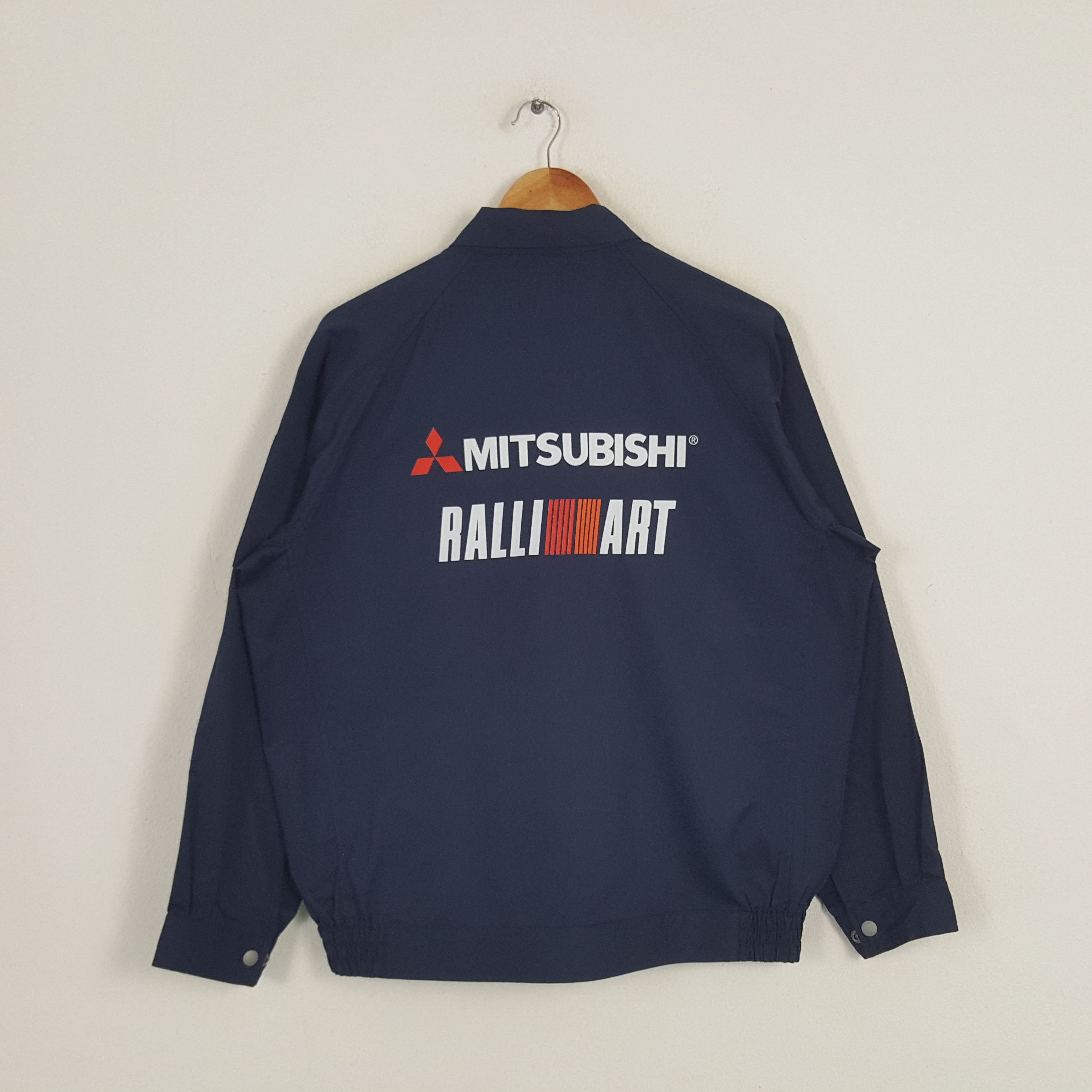 Japanese Brand × Vintage Vintage Mitsubishi Ralli Art Japanese Racing Custom Jacket Size US XL / EU 56 / 4 - 1 Thumbnail