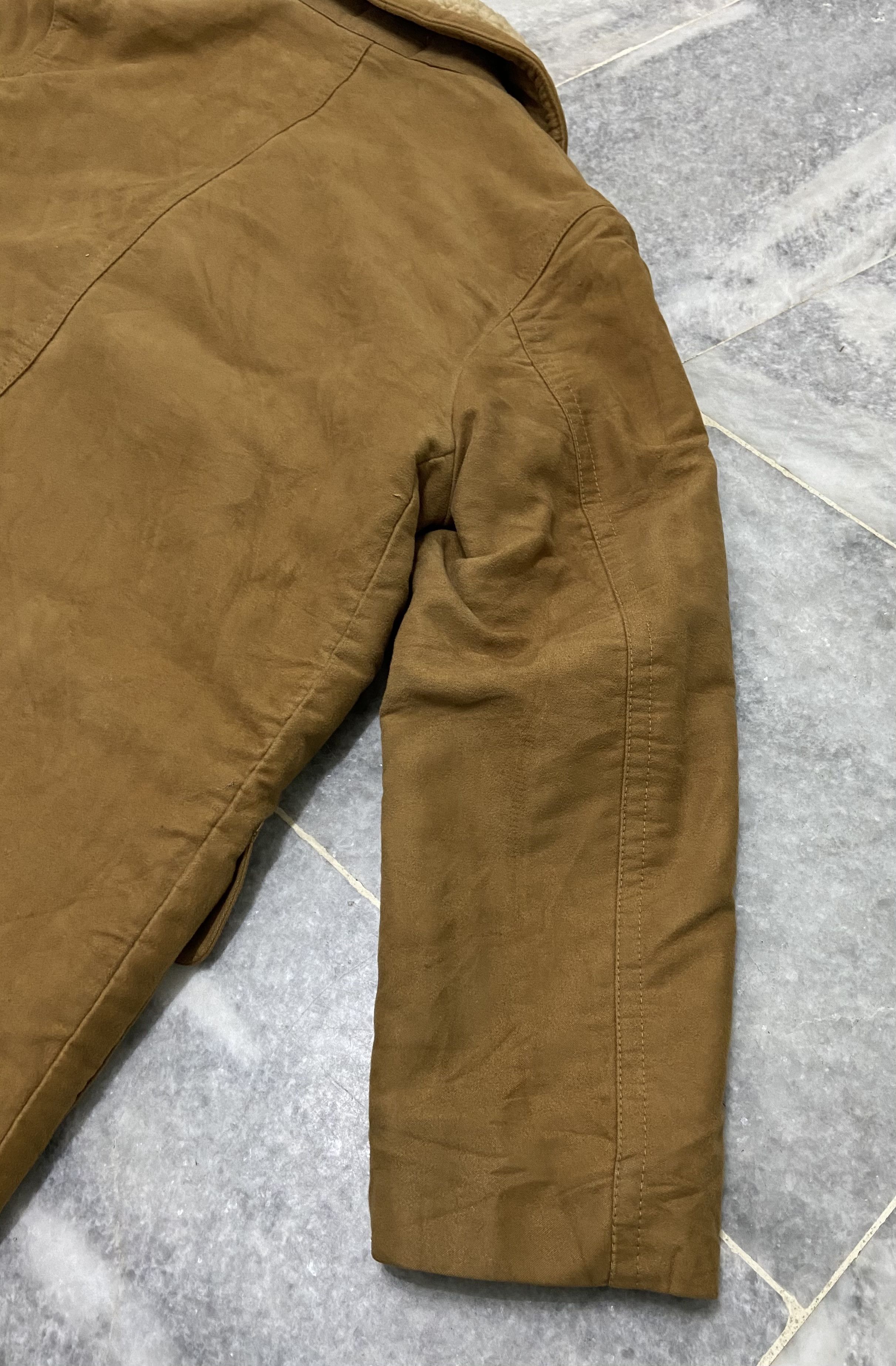 Japanese Brand Van Jac Shearling Suede Jacket Size US M / EU 48-50 / 2 - 6 Thumbnail