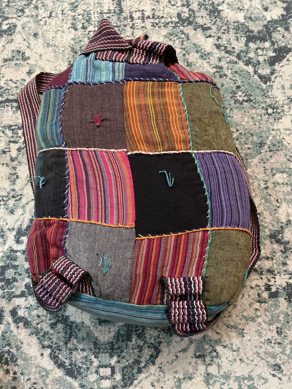 Handmade × Japanese Brand Sashiko Boro Hand Made Inspired Bag Size ONE SIZE - 10 Thumbnail