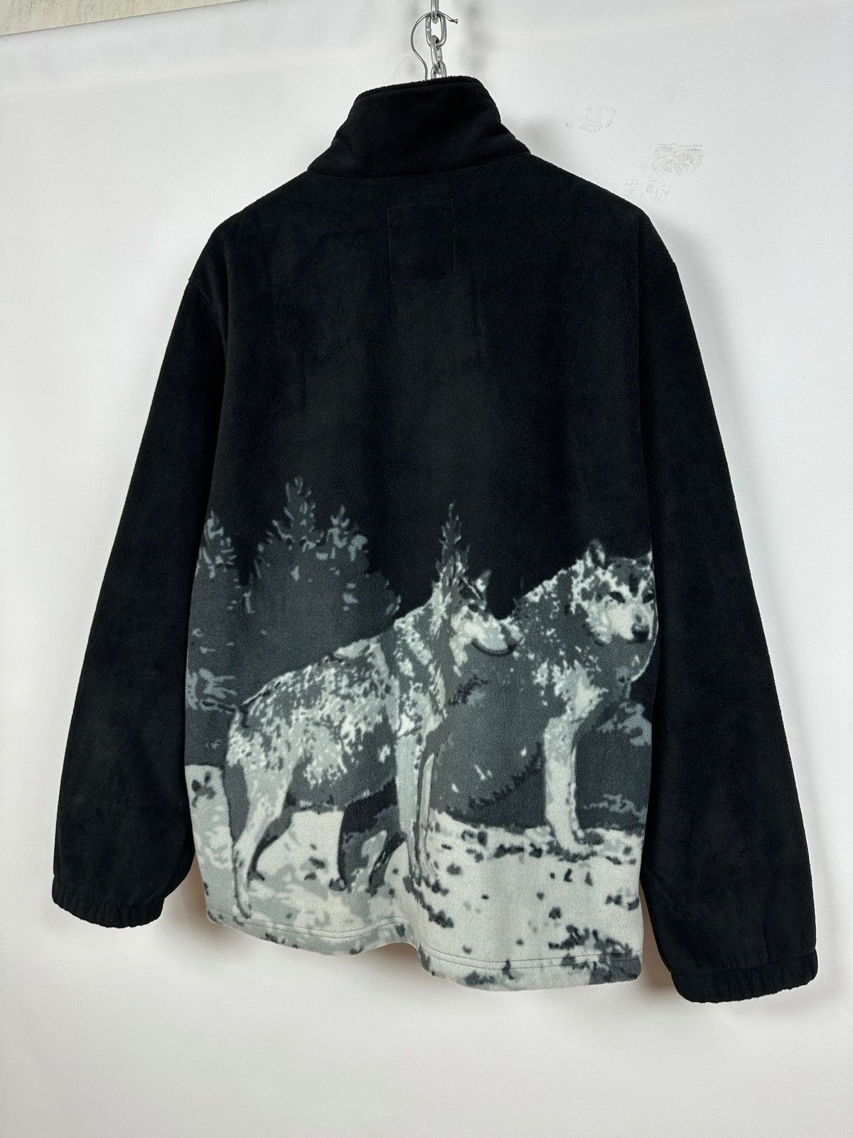 Native Vintage Wolfs Fluffy Fleece All Over Print Jacket Size US XL / EU 56 / 4 - 2 Thumbnail