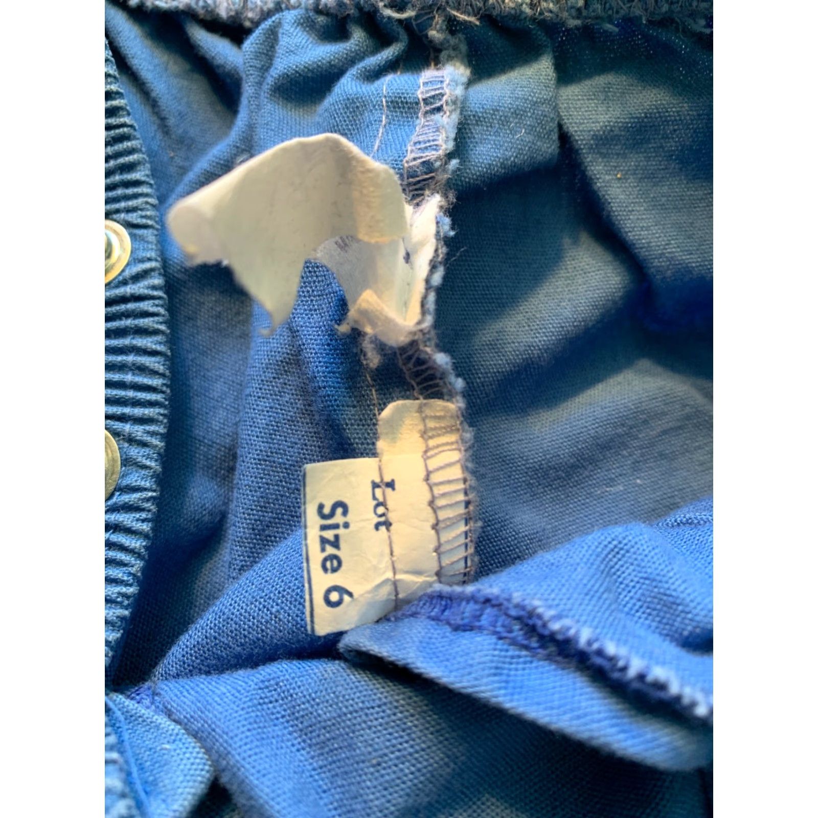 Vintage puccini Maternity Shorts Blue Adjustable Waist Size 6 Women Mom Bottoms with Pockets Stretch Size 28" / US 6 / IT 42 - 2 Thumbnail