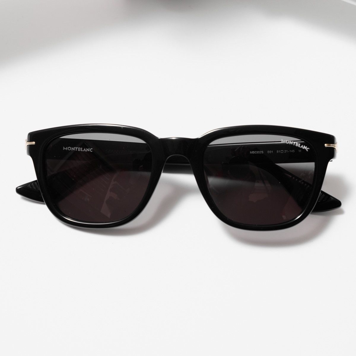 Montblanc MONTBLANC MB0302S 001 SUNGLASSES Size ONE SIZE - 6 Thumbnail