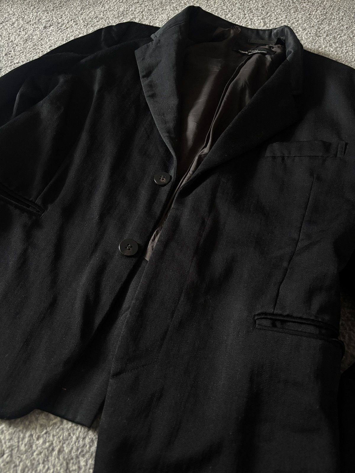 Comme des Garcons COMME DES GARÇONS TRICOT Vintage Black Blazer Size 50S - 6 Thumbnail