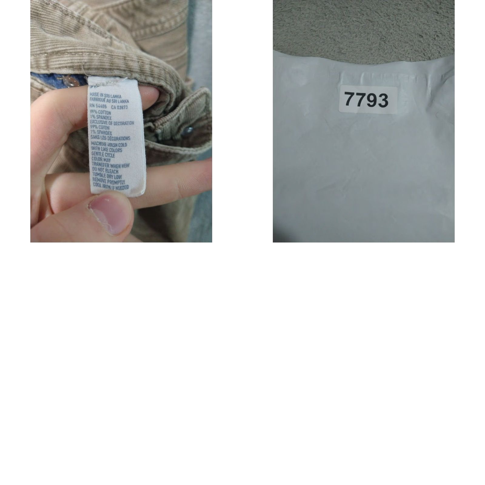 American Eagle Outfitters American Eagle Pants Womens 10 Beige Corduroy Straight Leg Stretch 90s Y2K Size 32" / US 10 / IT 46 - 8 Thumbnail