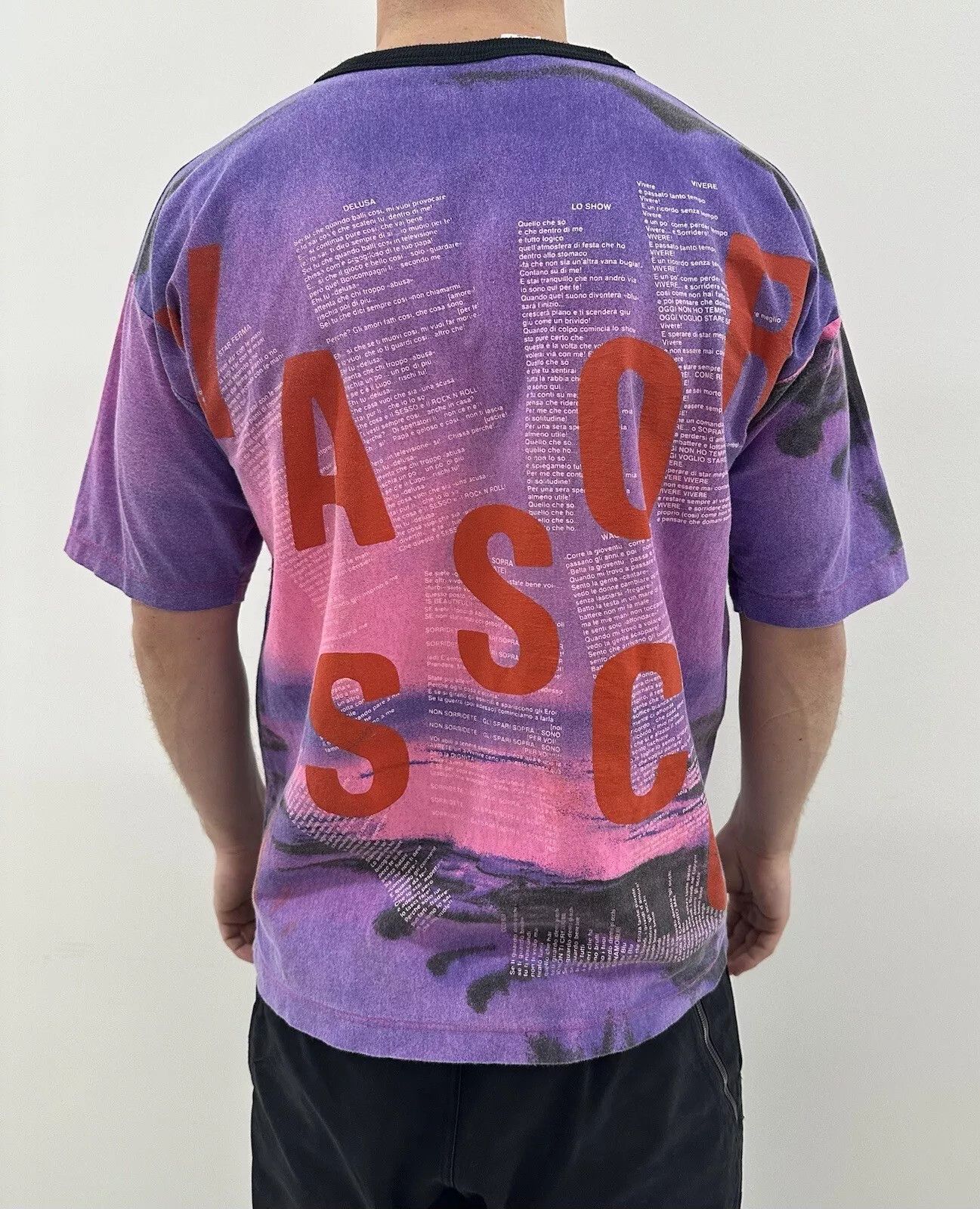 Vintage Vasco Rossi Music Vintage 1990s 90's Print Graphic Shirt Size US L / EU 52-54 / 3 - 2 Thumbnail