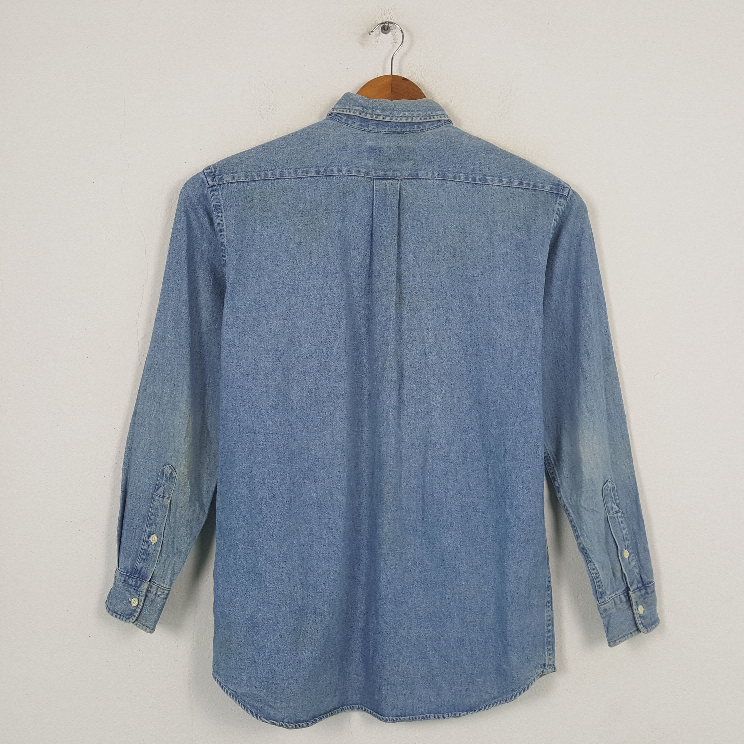 Polo Ralph Lauren × Vintage Vintage POLO by RALPH LAUREN Fashion Denim Shirt C285N35 Size US M / EU 48-50 / 2 - 3 Thumbnail