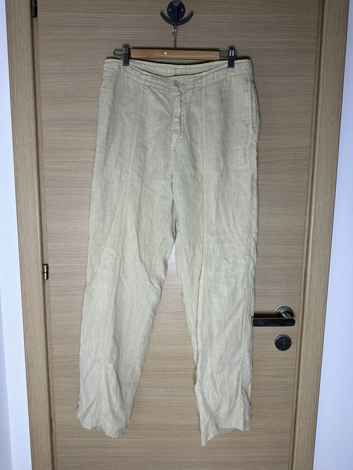 Zegna Beige Linen Pants