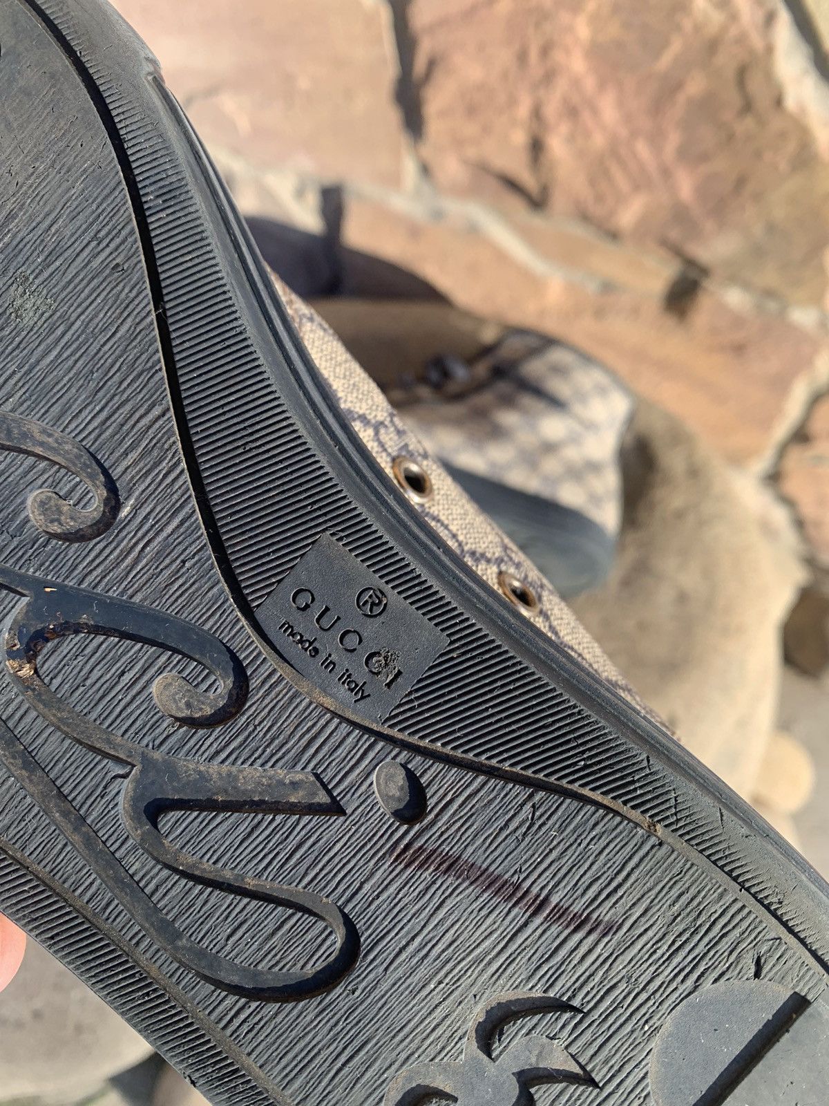 Gucci 🔥GUCCI MONOGRAM HIGHT TOP SNEAKERS Size US 9.5 / EU 42-43 - 12 Thumbnail