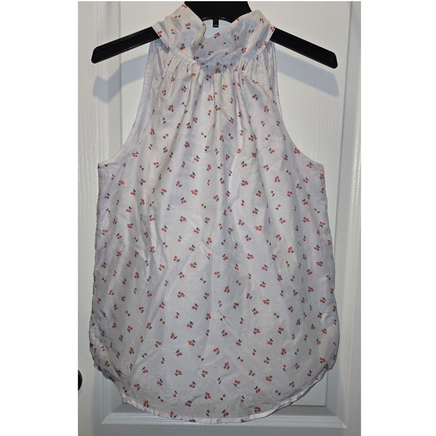 J.Crew J. Crew cherry halter tie tank sz 2 silk blend Size XS / US 0-2 / IT 36-38 - 1 Thumbnail