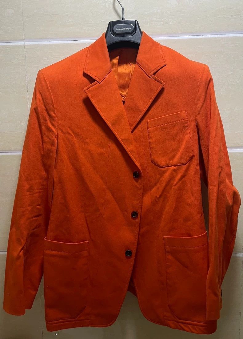 Prada Prada Cotton Casual Suit Jacket in Orange -2505 Size US M / EU 48-50 / 2 - 2 Thumbnail