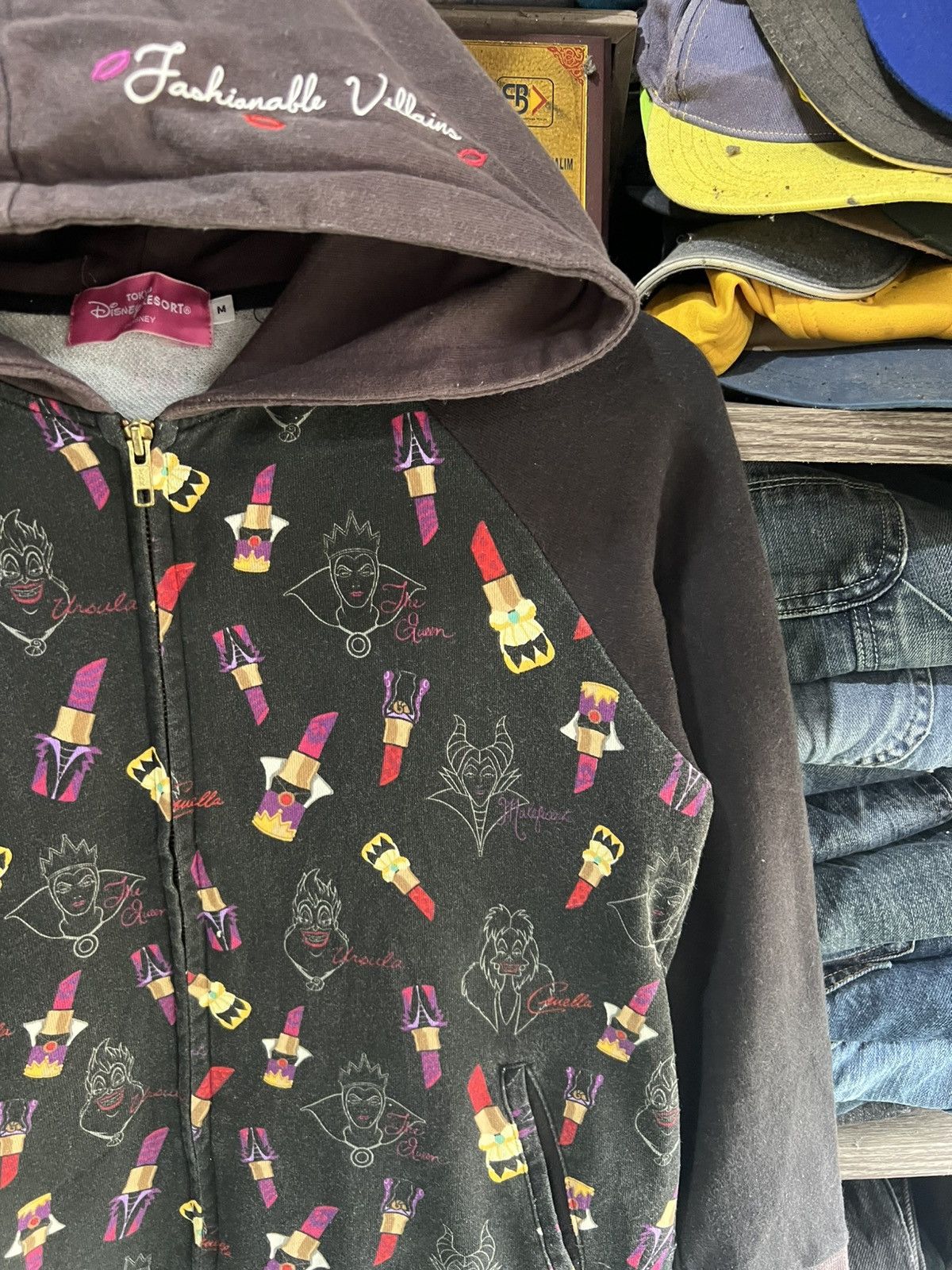 Cartoon Network 🔥Disney Resort Fashionable Villains Zipper Hoodie Size M / US 6-8 / IT 42-44 - 6 Thumbnail