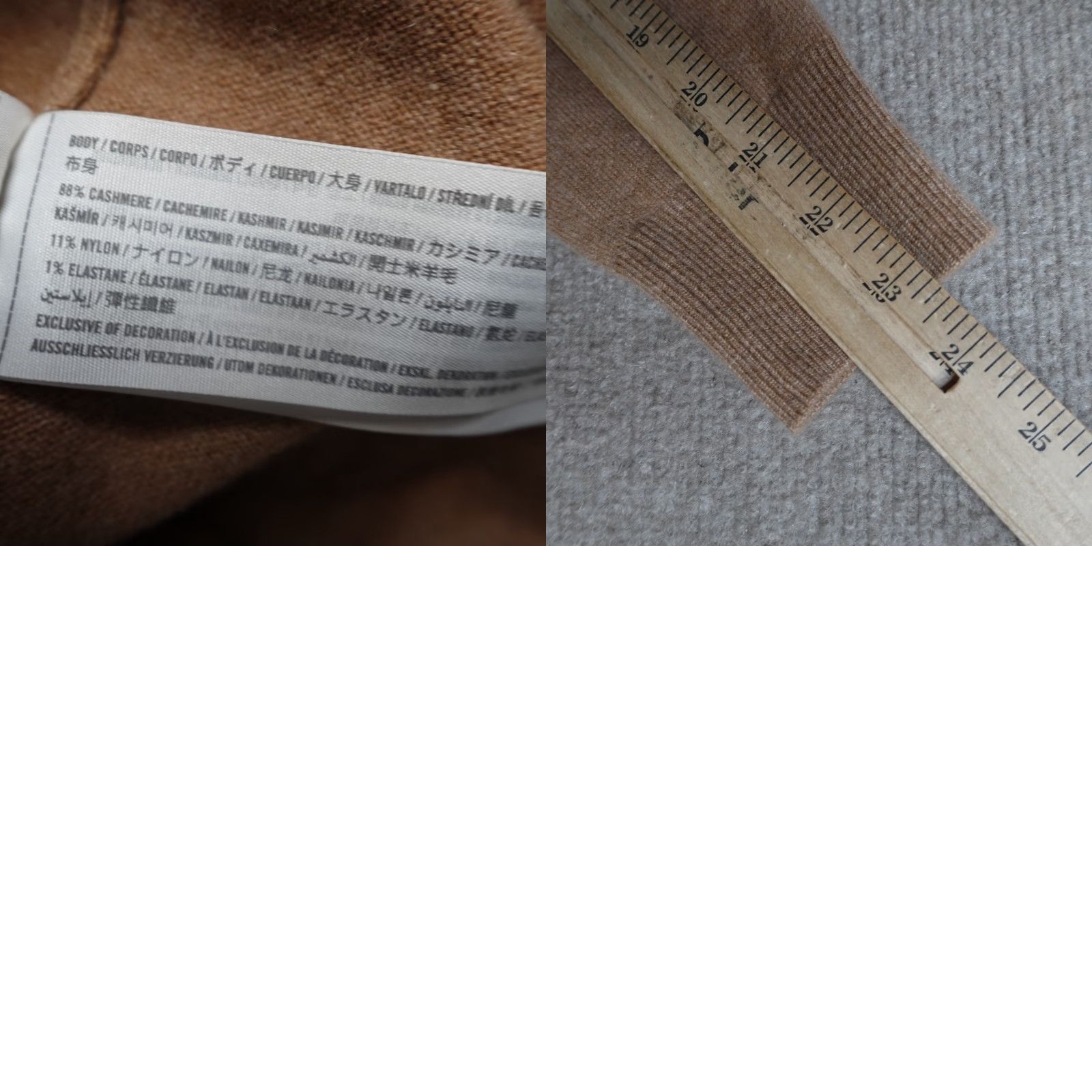 Abercrombie & Fitch Abercrombie & Fitch Sweater Dress Women Small Beige 100% Cashmere Mock Neck Knit Long Sleeve Pullover Casual Knee Length Vintage No Size S / US 4 / IT 40 - 8 Thumbnail