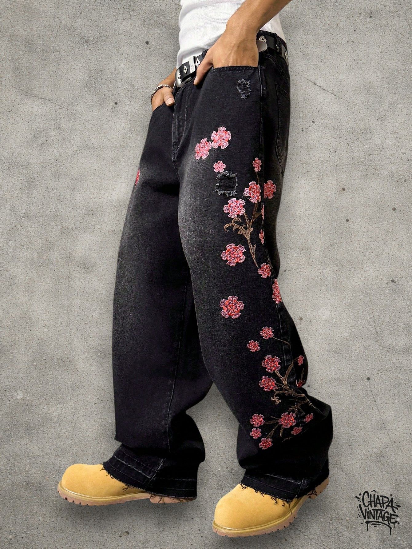 Vintage Washed baggy jeans Size US 32 / EU 48 - 1 Thumbnail