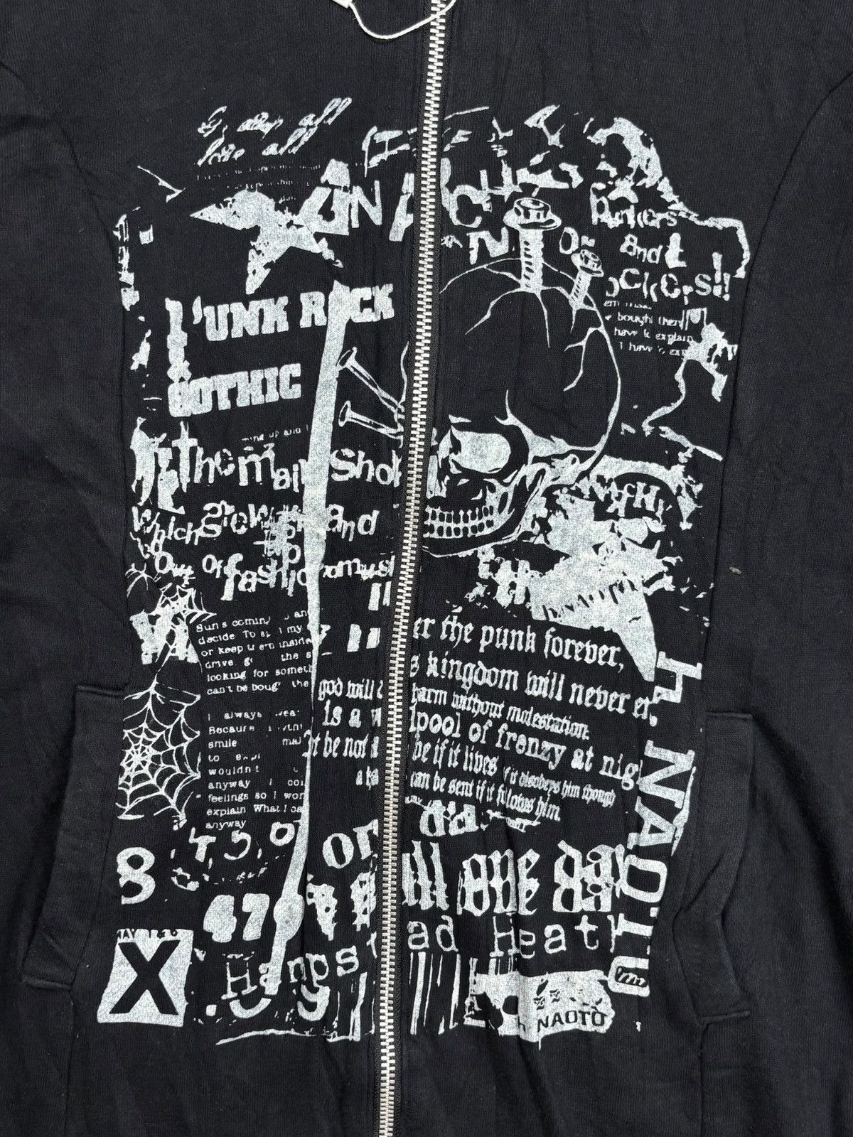 Hysteric Glamour 2000s H. Naoto - Punk Zip Hoodie Size US M / EU 48-50 / 2 - 5 Thumbnail