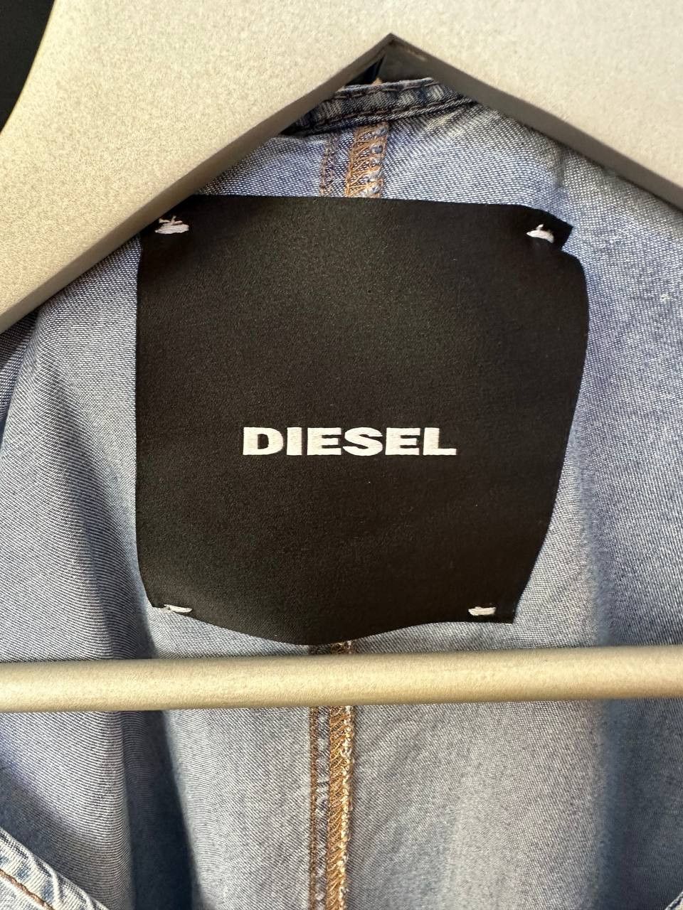 Diesel Diesel Sleeveless Denim Dress 100% Lyocell Casual Pockets Size L / US 10 / IT 46 - 11 Thumbnail