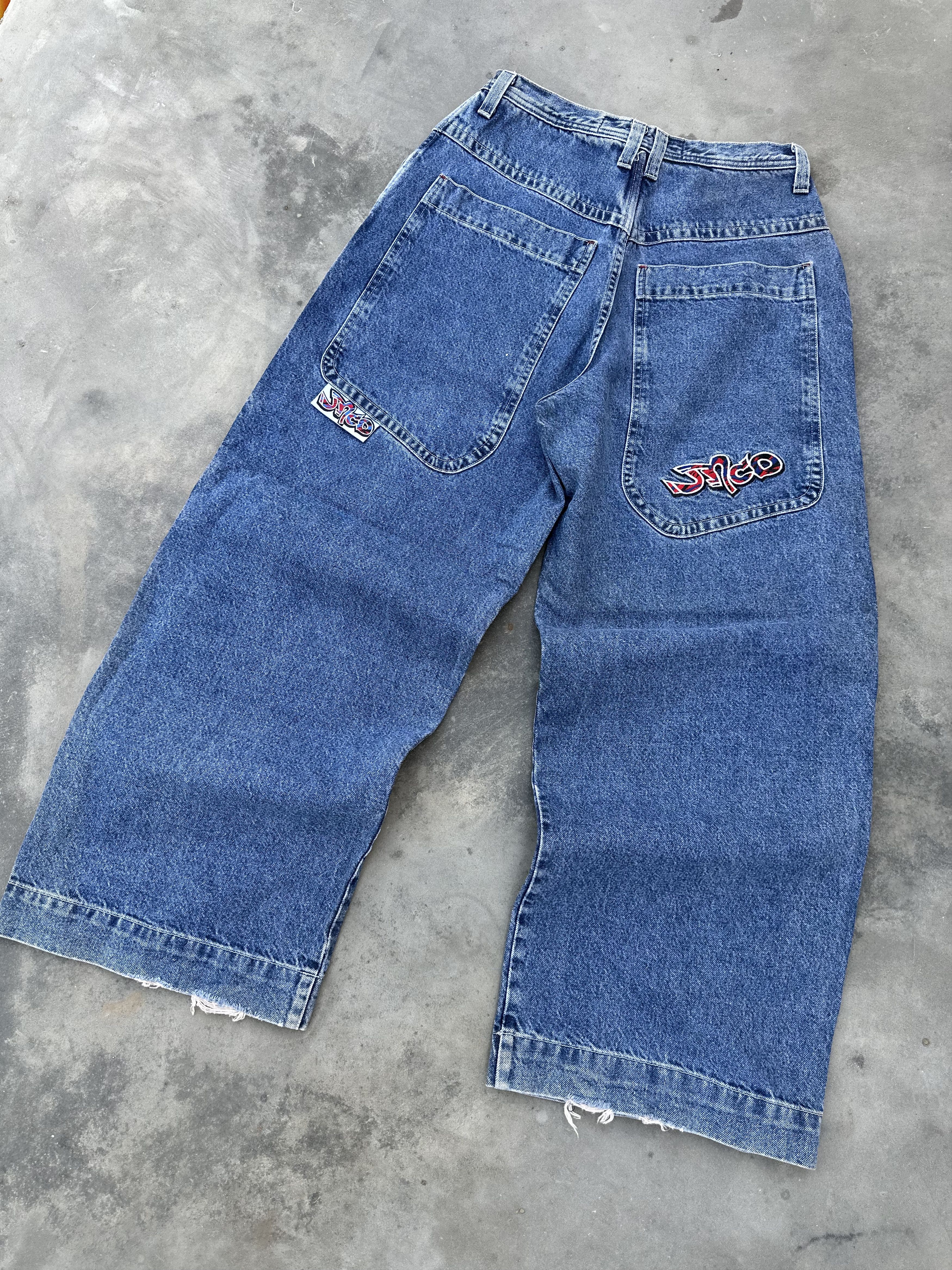 JNCO Vintage JNCO Wide Leg Denim Jeans – Y2K Skate Baggy Fit Size US 34 / EU 50 - 2 Thumbnail