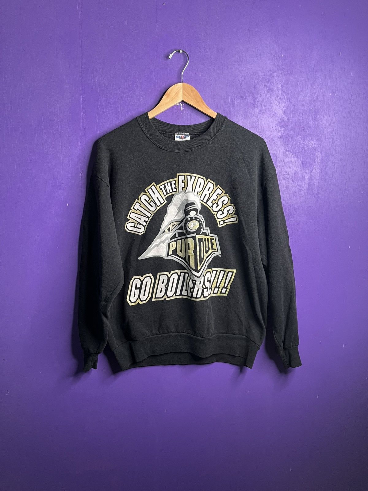 Vintage Vintage 00s Purdue boilermakers train logo crewneck Size US L / EU 52-54 / 3 - 1 Thumbnail