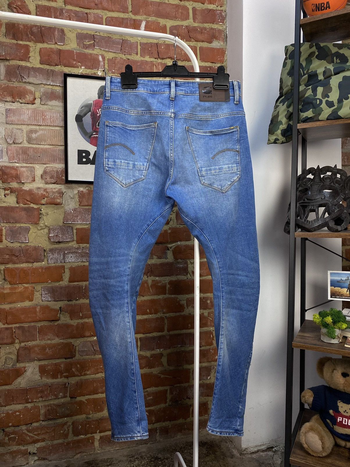 G-Star G-Star Raw Arc 3D Slim Blue Jeans Size US 31 - 4 Thumbnail