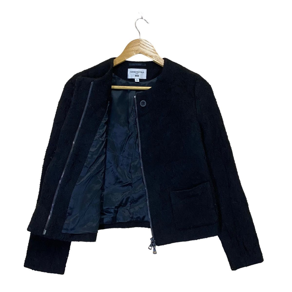 Japanese Brand Carine Roiftend Paris Zipper Cropped Jacket Size S / US 4 / IT 40 - 8 Thumbnail