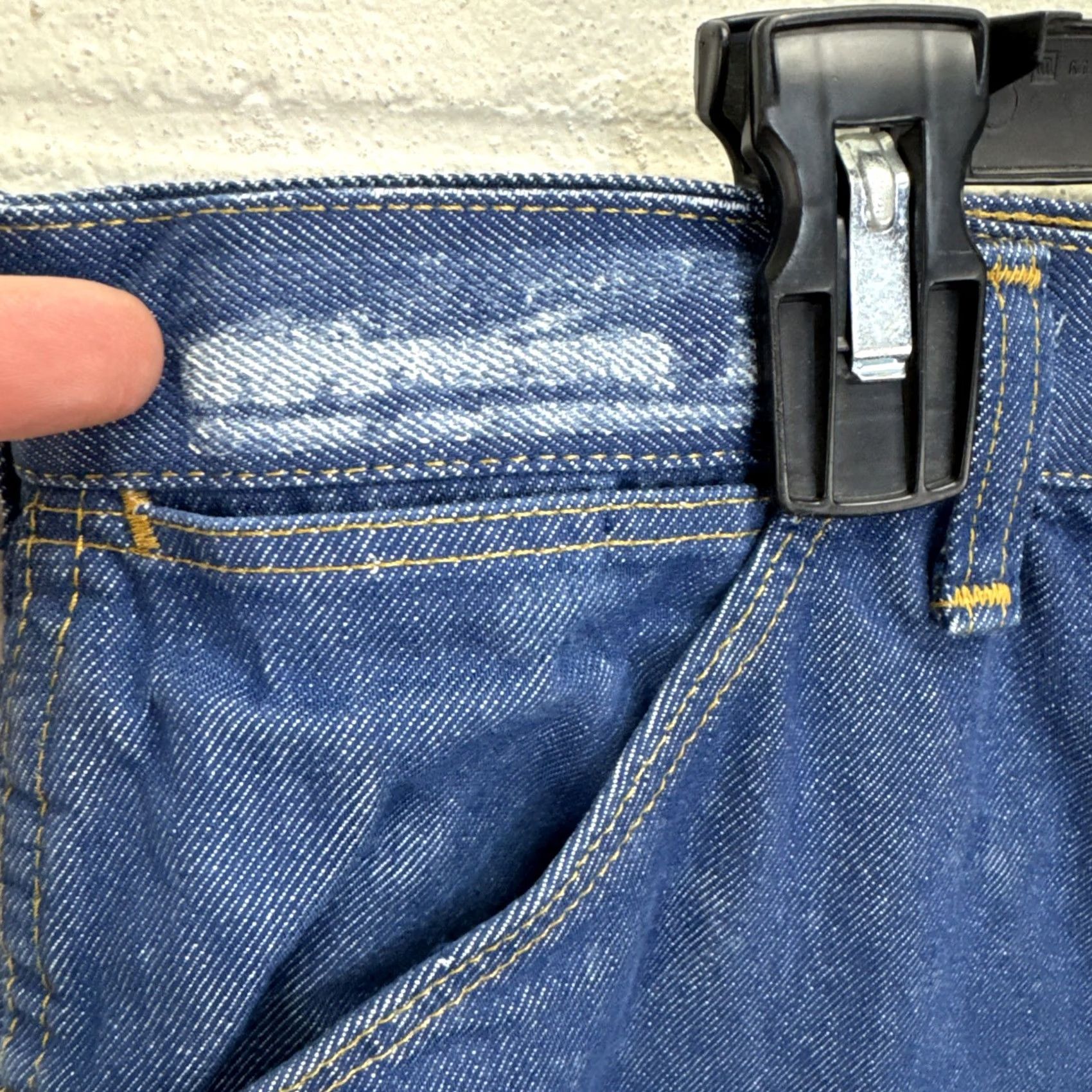 Vintage VINTAGE Red Cap Jeans Jeans Mens 38 Blue Straight 36 Inseam 80s USA Made Wide Leg Denim Pants Man Blue 5-Pocket Cowboy Vintage 80s Mens Size US 38 / EU 54 - 2 Thumbnail