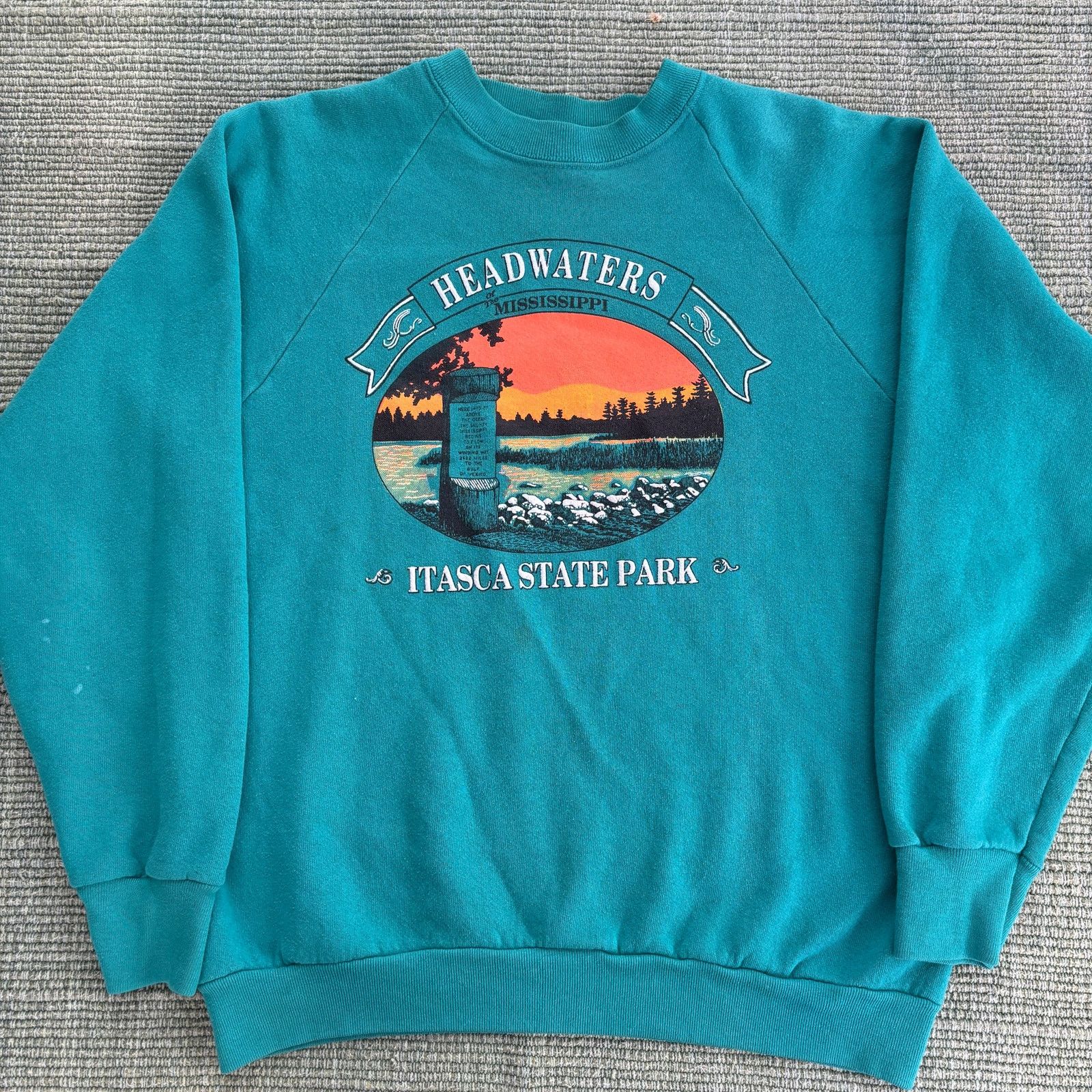 Fruit Of The Loom × Vintage Vintage 90s Minnesota State Park sweatshirt size L Size US L / EU 52-54 / 3 - 1 Thumbnail