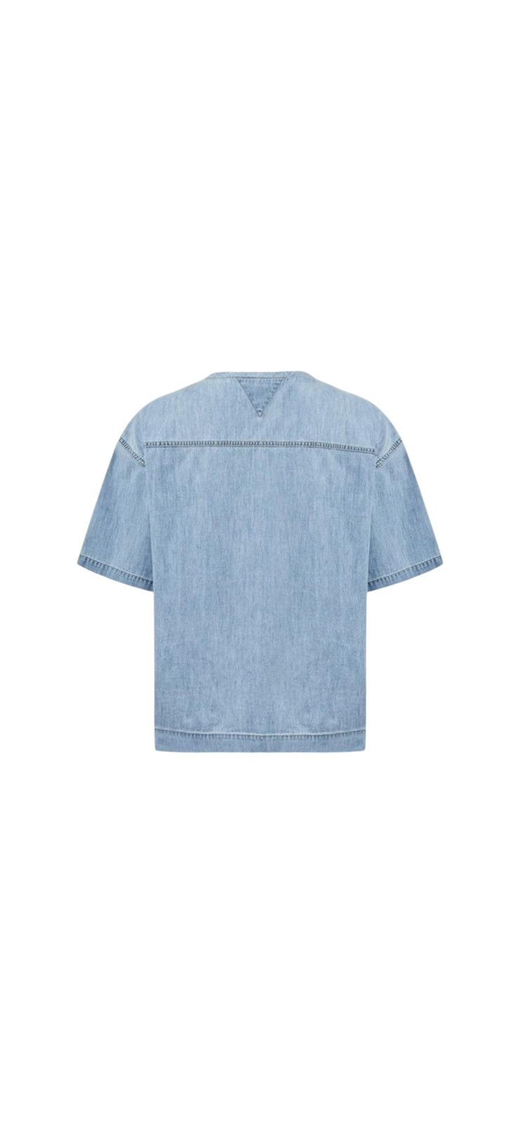 Bottega Veneta BOTTEGA VENETA LIGHT BLEACHED DENIM T-SHIRT Size US M / EU 48-50 / 2 - 2 Thumbnail