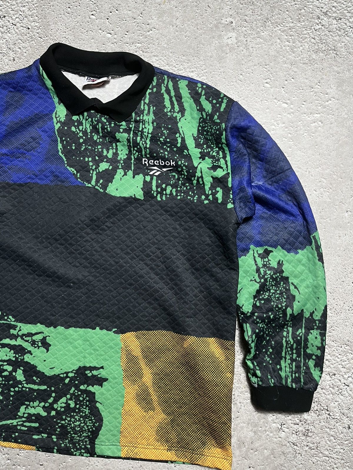 Vintage Vintage Reebok Goalkeeper Jersey – Rare 90s Retro Football Size US L / EU 52-54 / 3 - 4 Thumbnail