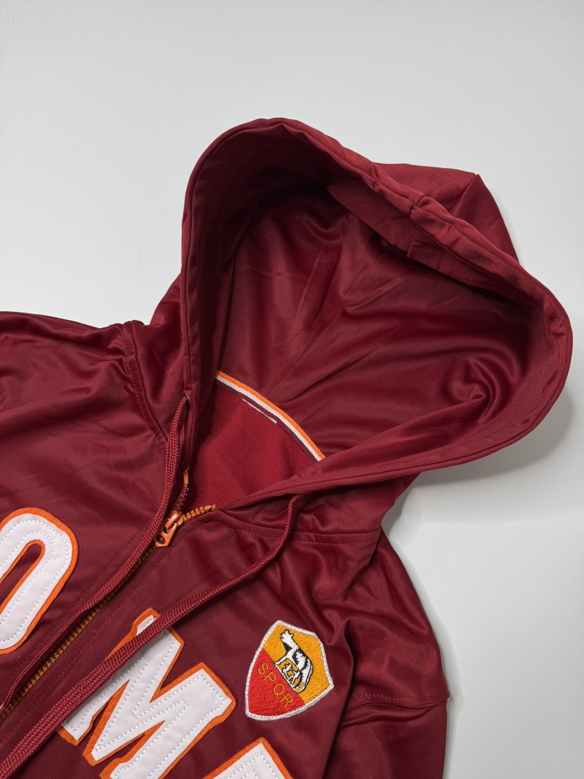 Vintage Vintage 90s AS Roma football soccer zip up hoodie blokecore Size US M / EU 48-50 / 2 - 2 Thumbnail