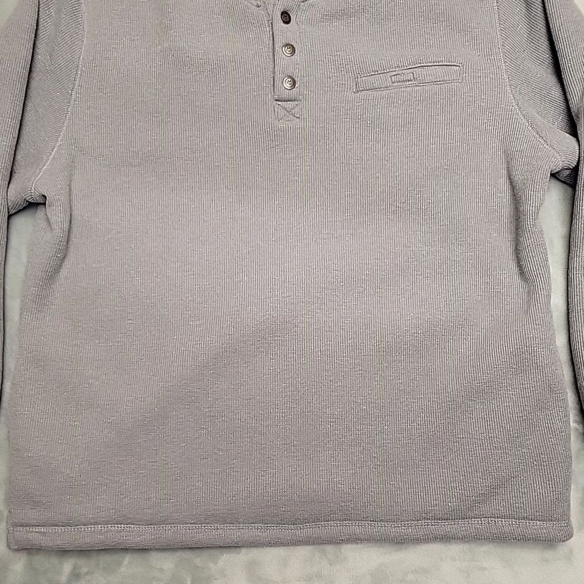 Vintage Cloudveil Mountainworks Sweater Mens XXL Gray LS Henley Sherpa Button Pullover Size US XXL / EU 58 / 5 - 2 Thumbnail