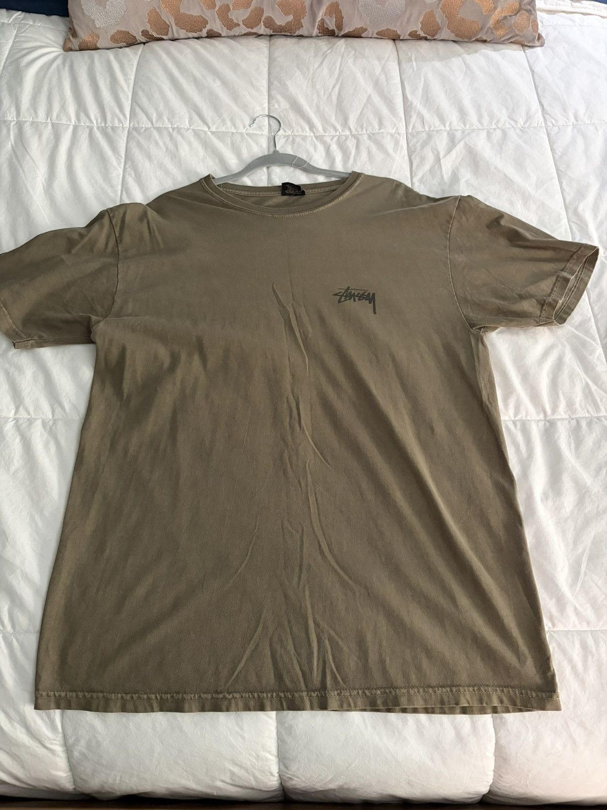 Stussy 8 Ball Pigment Dyed Tee Olive Large