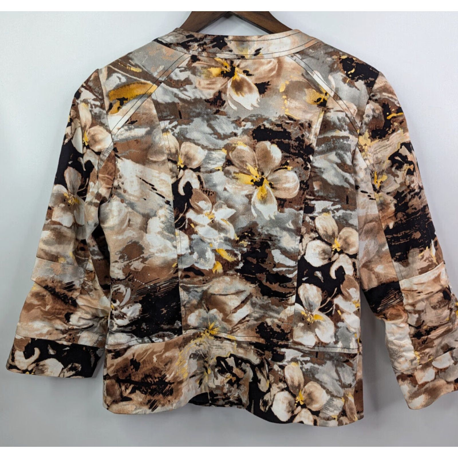 Coldwater Creek VINTAGE Coldwater Creek Camouflage Jacket Brown Black Zip Size 6 Women Size M / US 6-8 / IT 42-44 - 5 Thumbnail