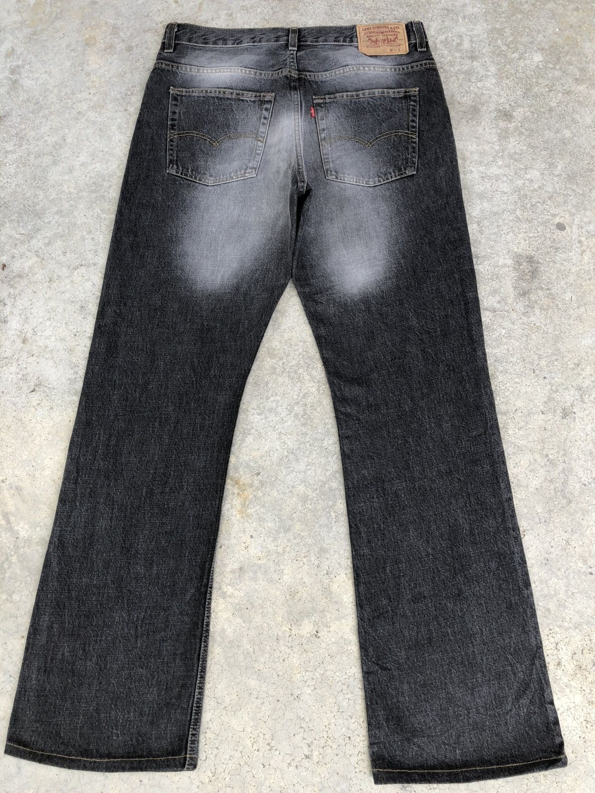 Levi's Flared Levis 507 Bootcut Distressed Jeans Size US 33 - 1 Thumbnail