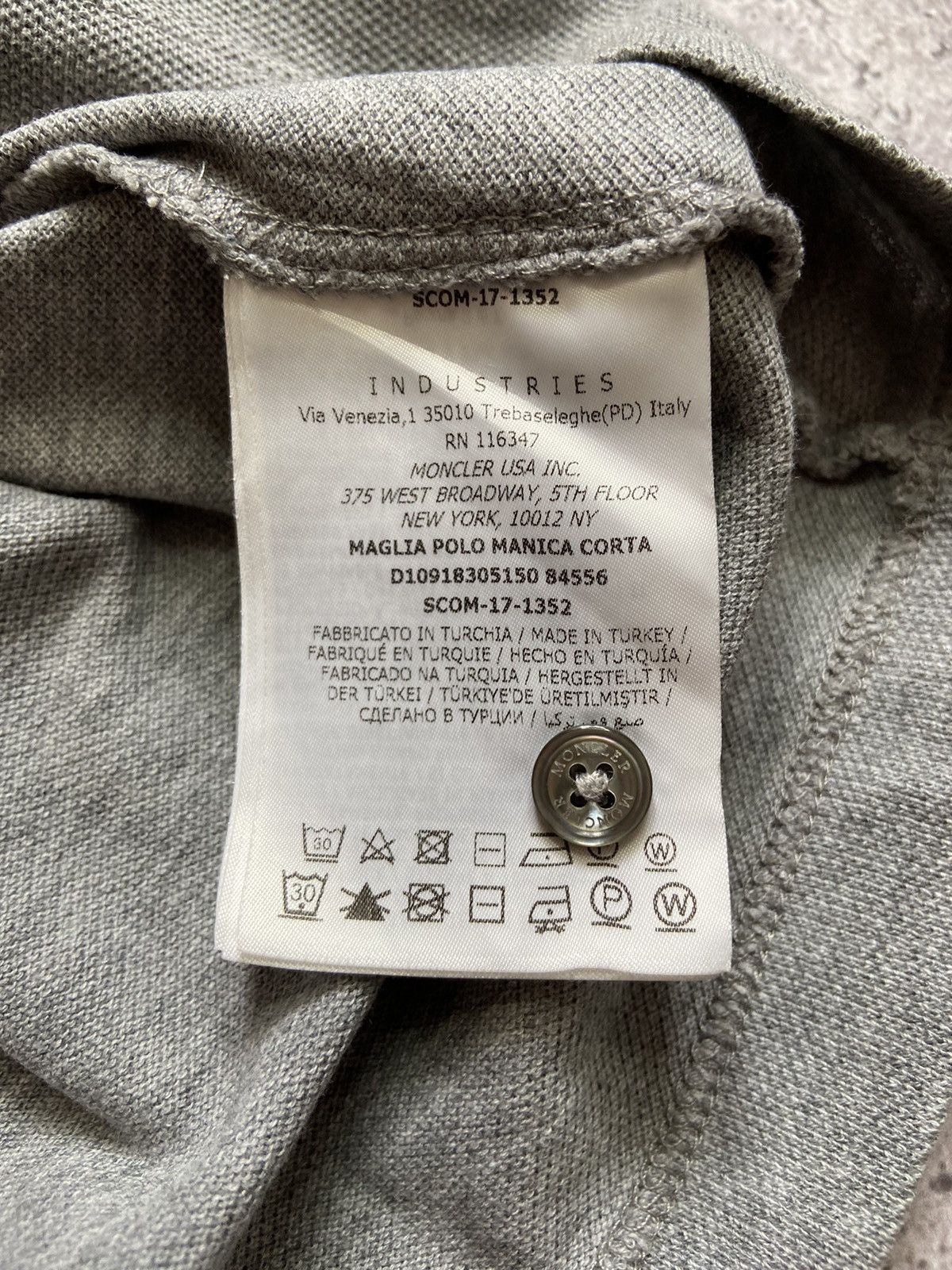 Moncler Moncler Polo Grey Gray Size US M / EU 48-50 / 2 - 9 Thumbnail