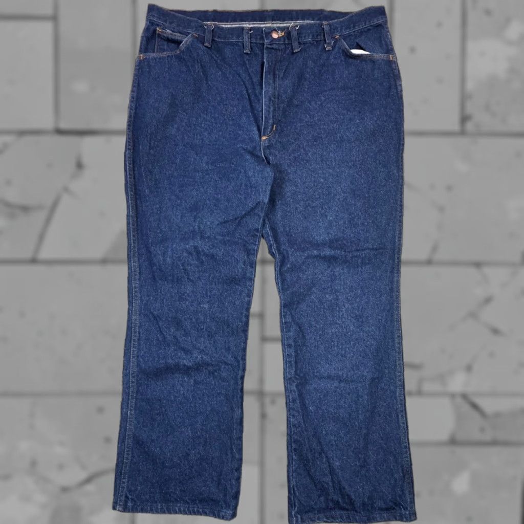 VINTAGE Maverick Jeans Mens 44x30 Denim Blue Dark Wash 80s 90s USA Made Straight 5-Pocket