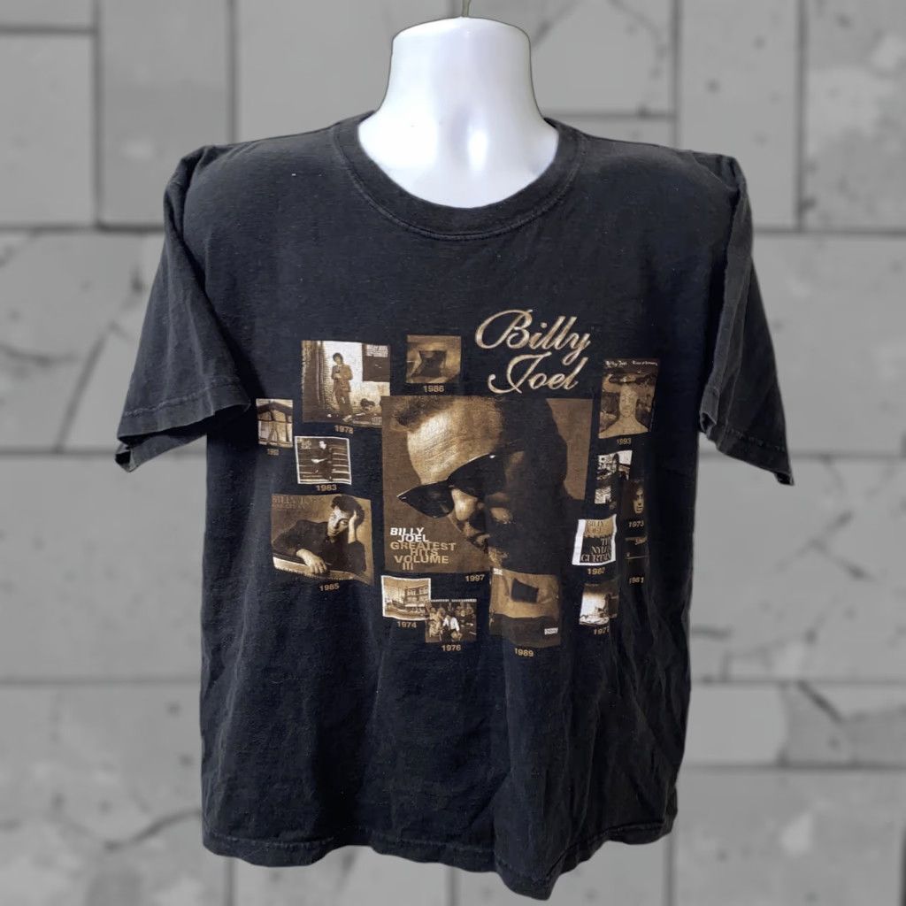 Vintage VINTAGE Royal Avalon Mens Black Short Sleeve Billy Joel T-Shirt L 22 In Armpit Mens Size US L / EU 52-54 / 3 - 1 Thumbnail