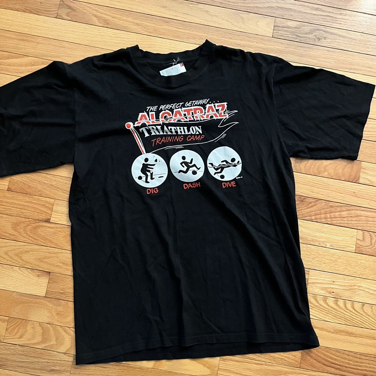 Band Tees × Vintage 1994 Alcatraz training Camp Joke Tee Size US L / EU 52-54 / 3 - 1 Thumbnail