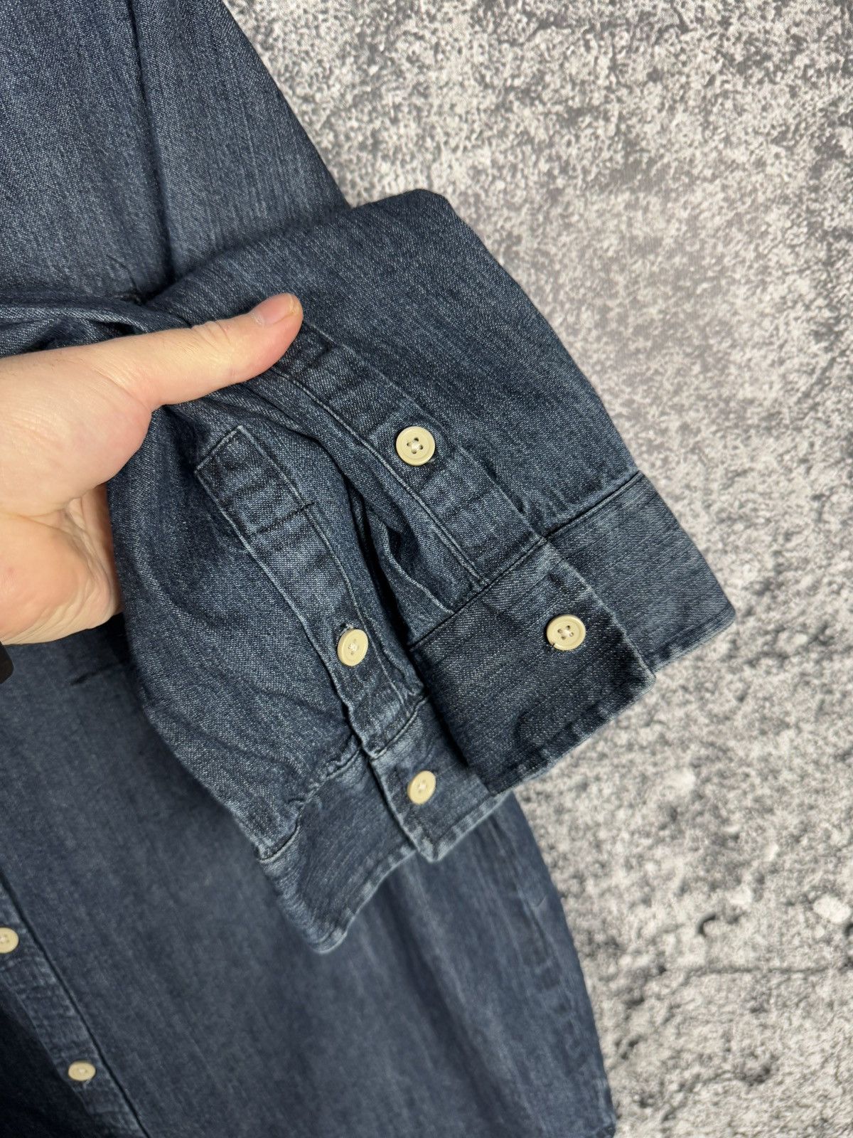 Folk Men’s FOLK Long Sleeve Denim Shirt Button Up Casual Size 4 Size US L / EU 52-54 / 3 - 6 Thumbnail