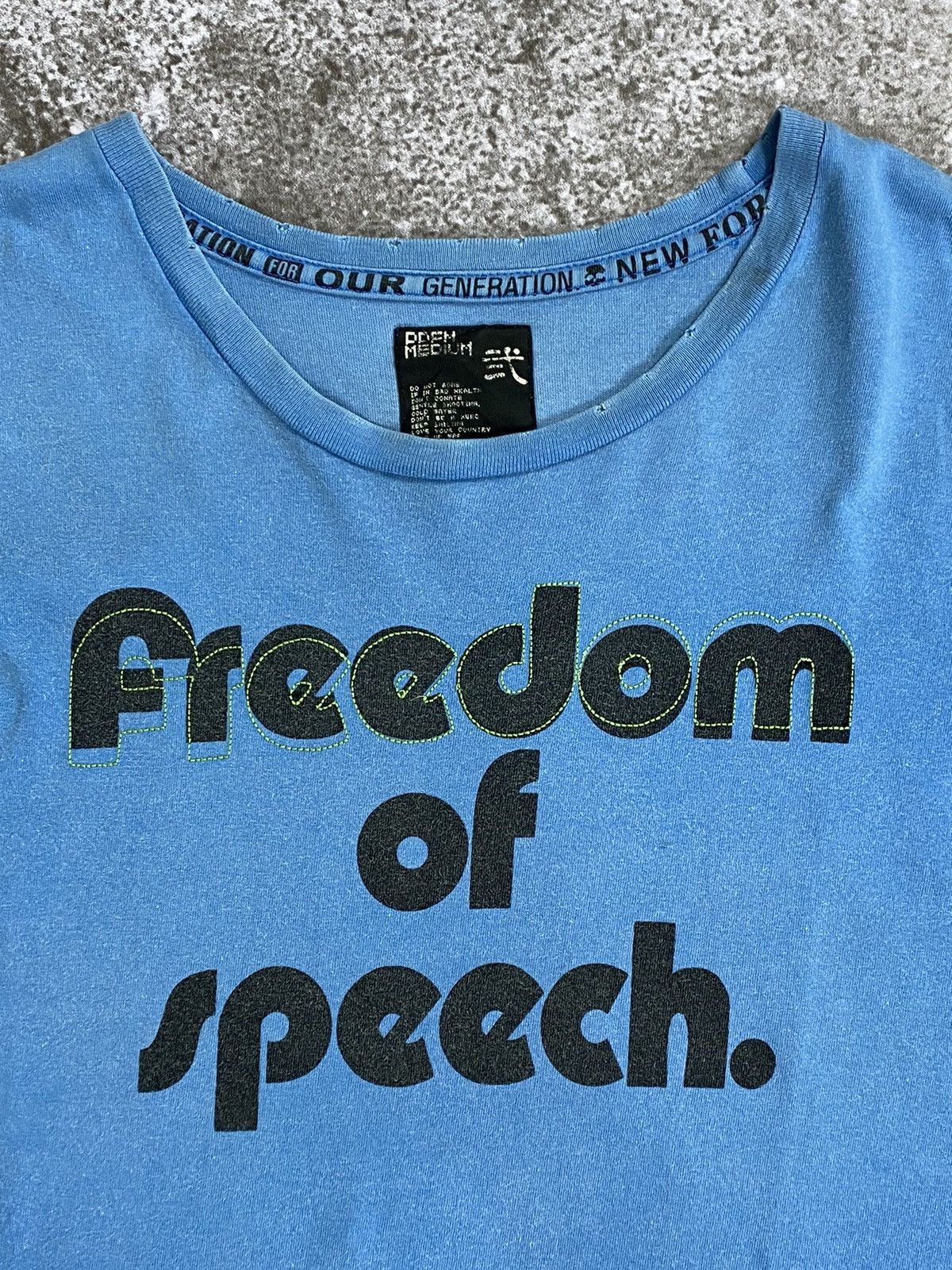Japanese Brand PPFM Freedom of speech t shirt Size US M / EU 48-50 / 2 - 7 Thumbnail