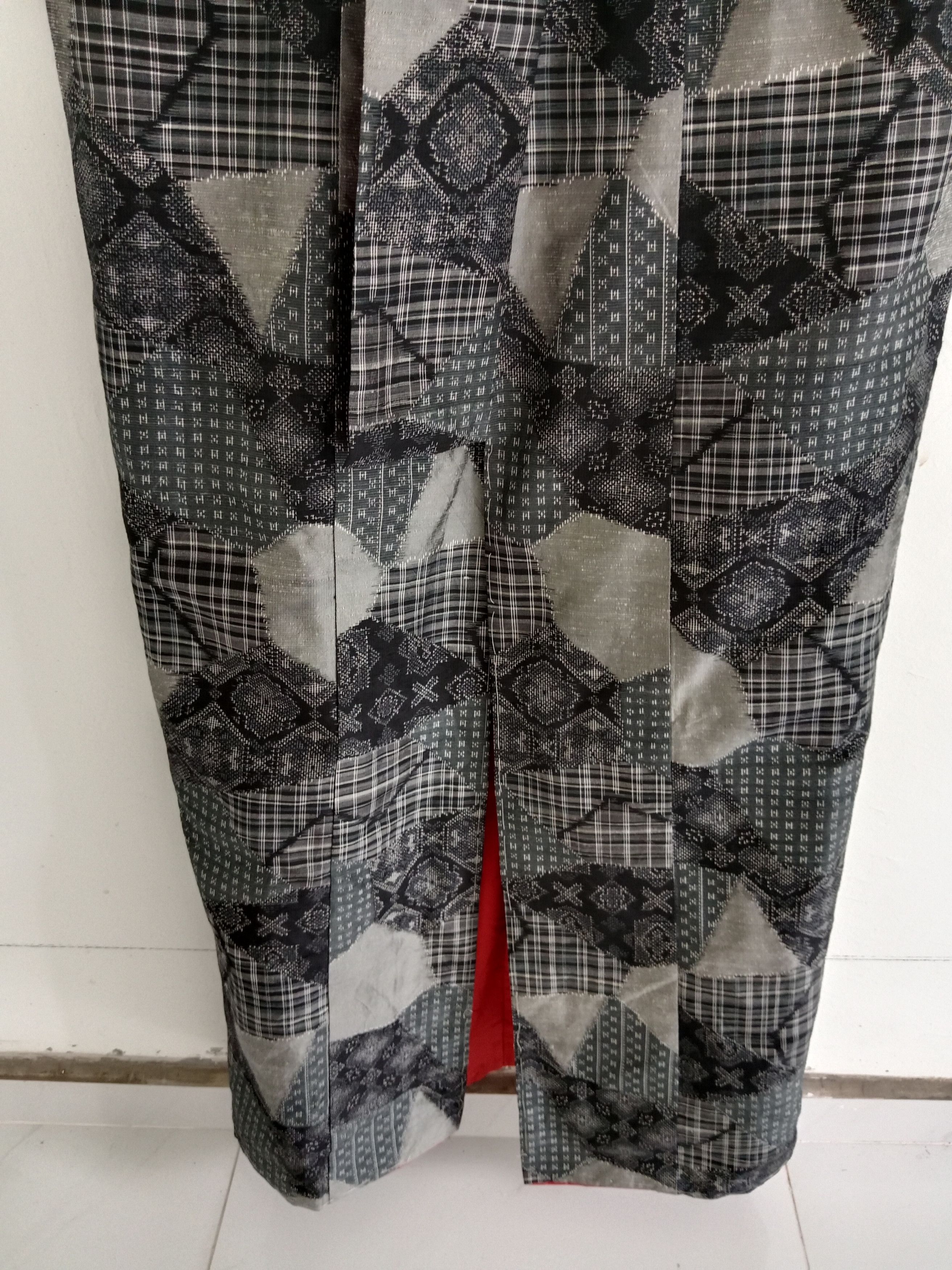 Japanese Brand Vintage Yukata Kimono Patchwork Motif Nice Style Size US L / EU 52-54 / 3 - 4 Thumbnail